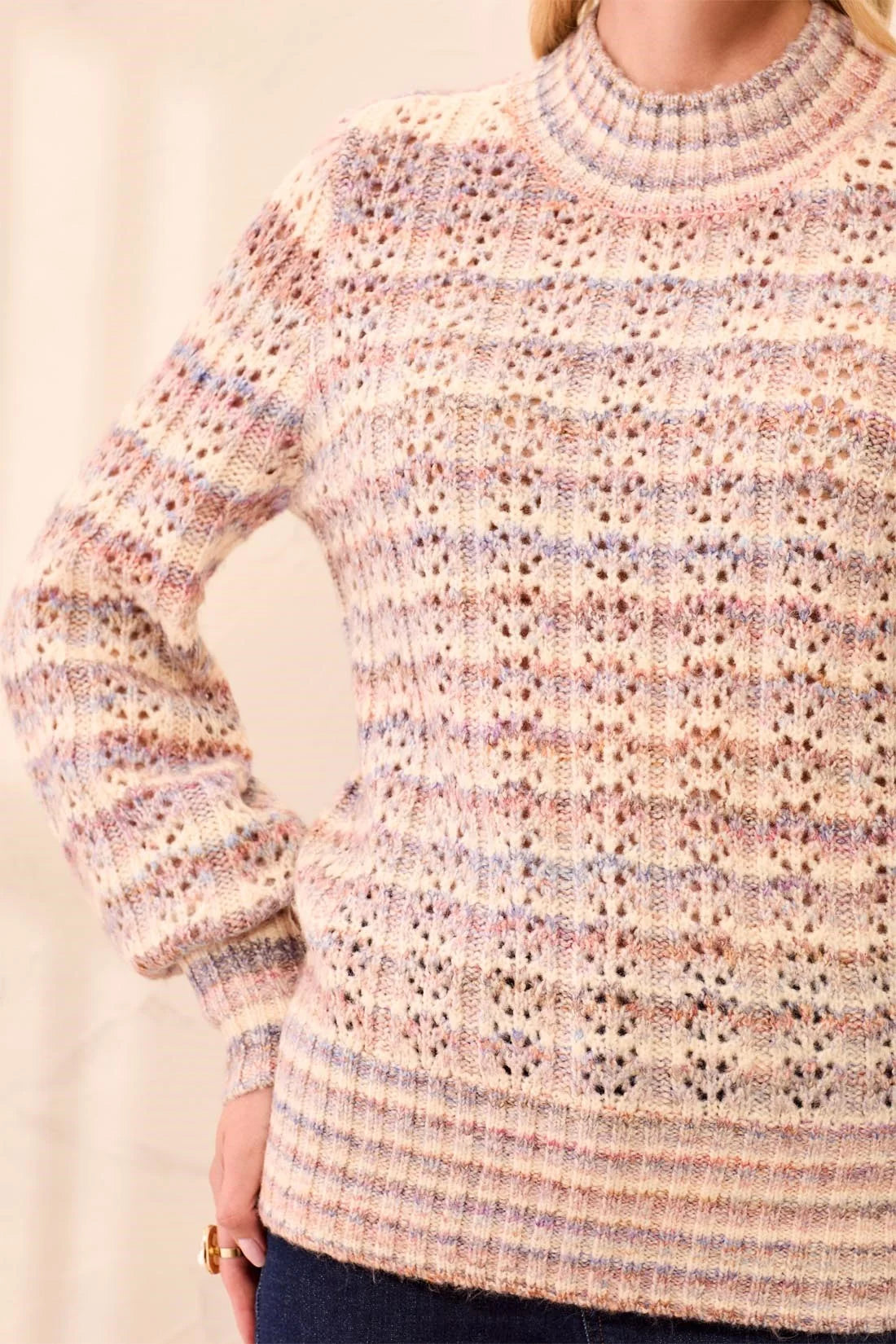Tribal Brielle Sweater - Pansy