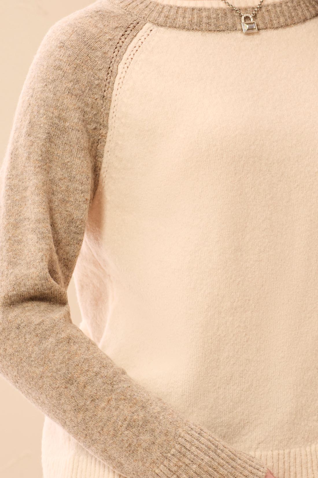 Tribal Brinley Colourblock Sweater - Moonstone