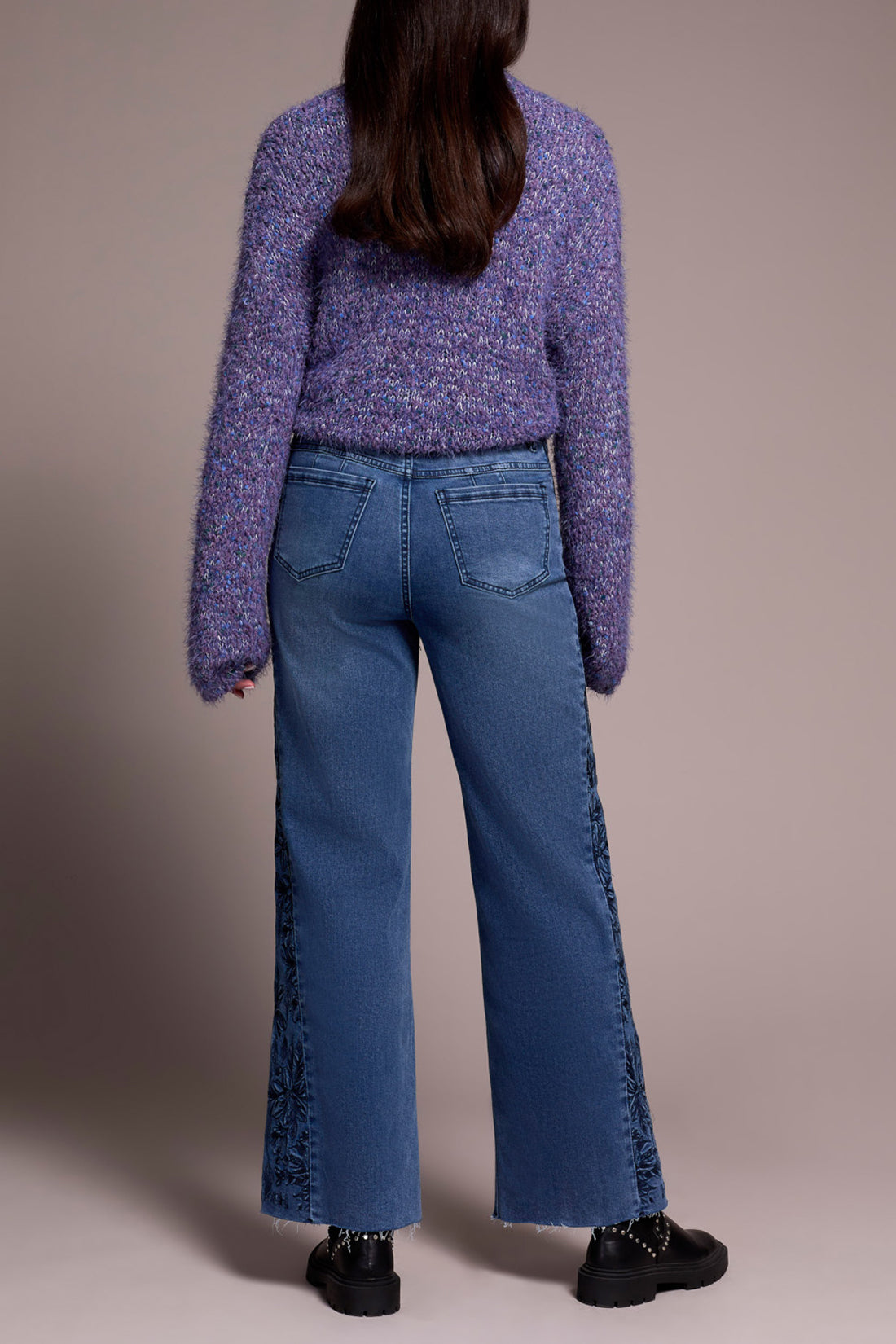 Tribal Brooke Embroidered Jeans - Blue Dusk