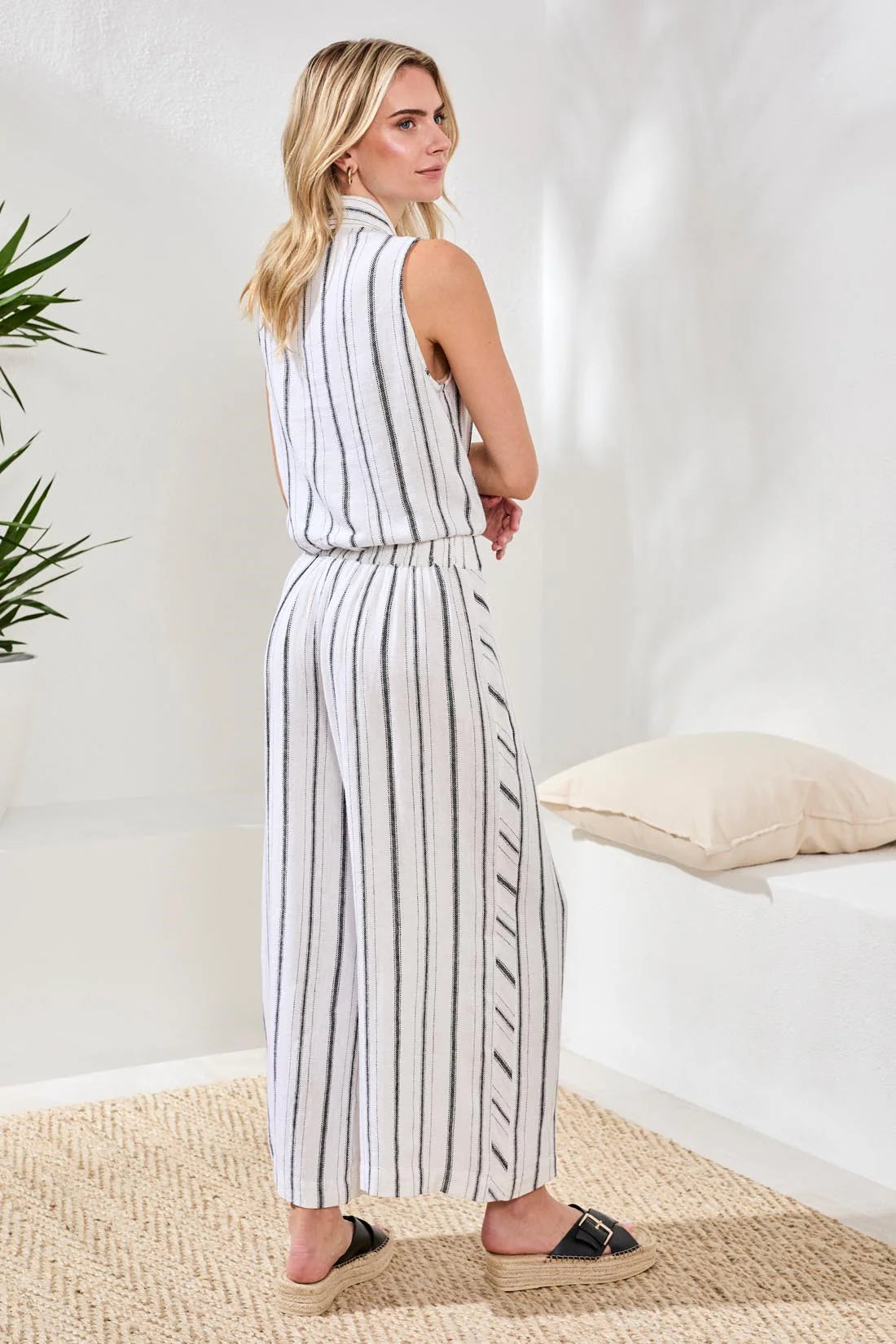 Tribal Cali Pant - White/Black