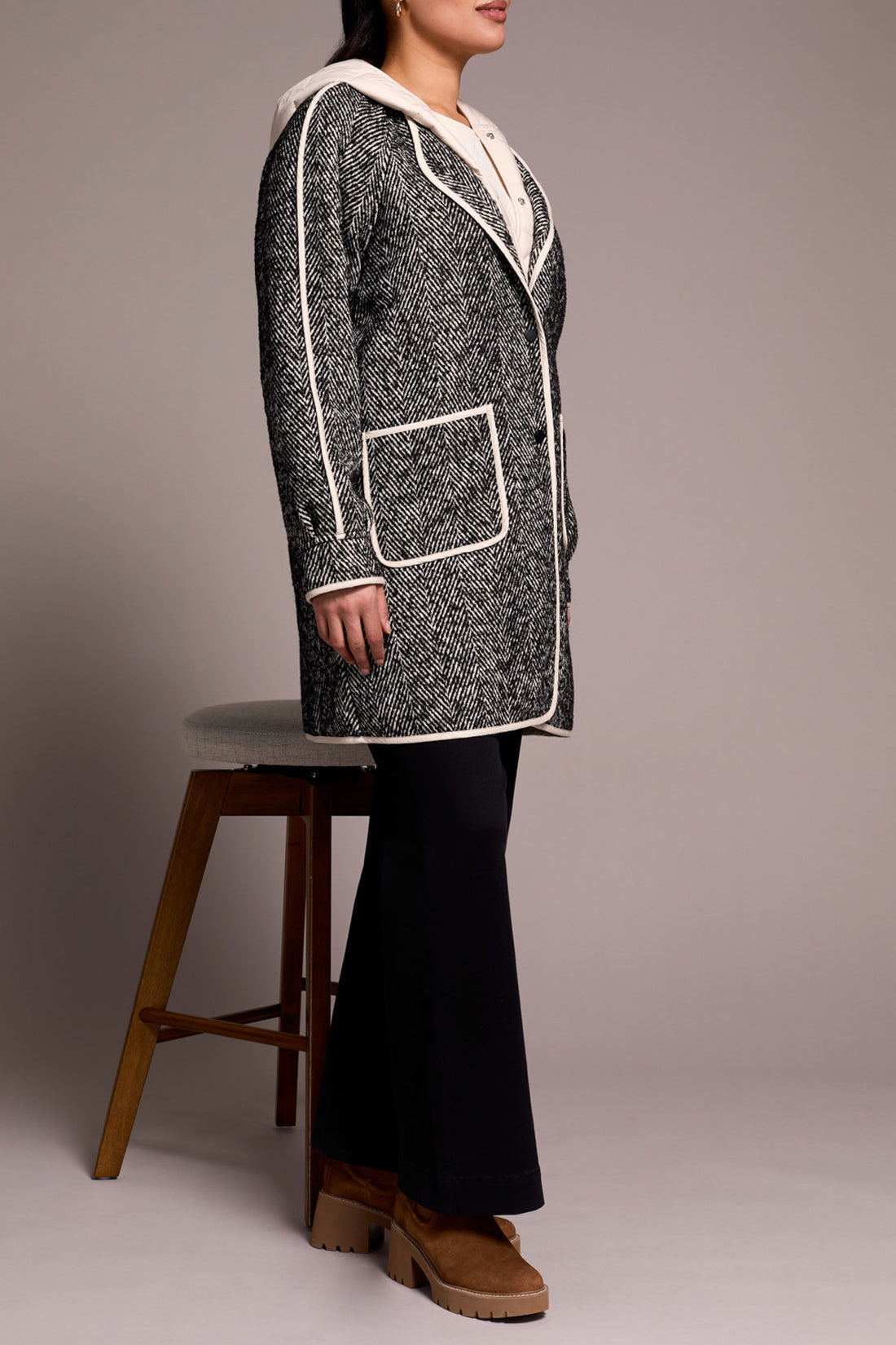 Tribal Catherine Coat - Heather Charcoal