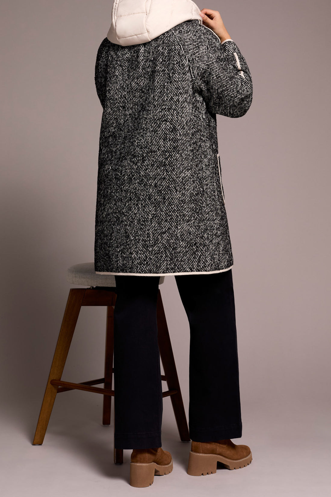 Tribal Catherine Coat - Heather Charcoal