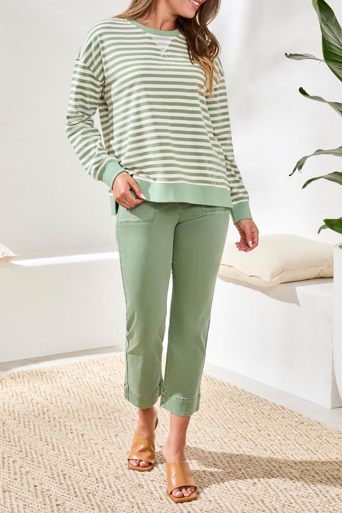 Tribal Charlie Sweatshirt - Moss