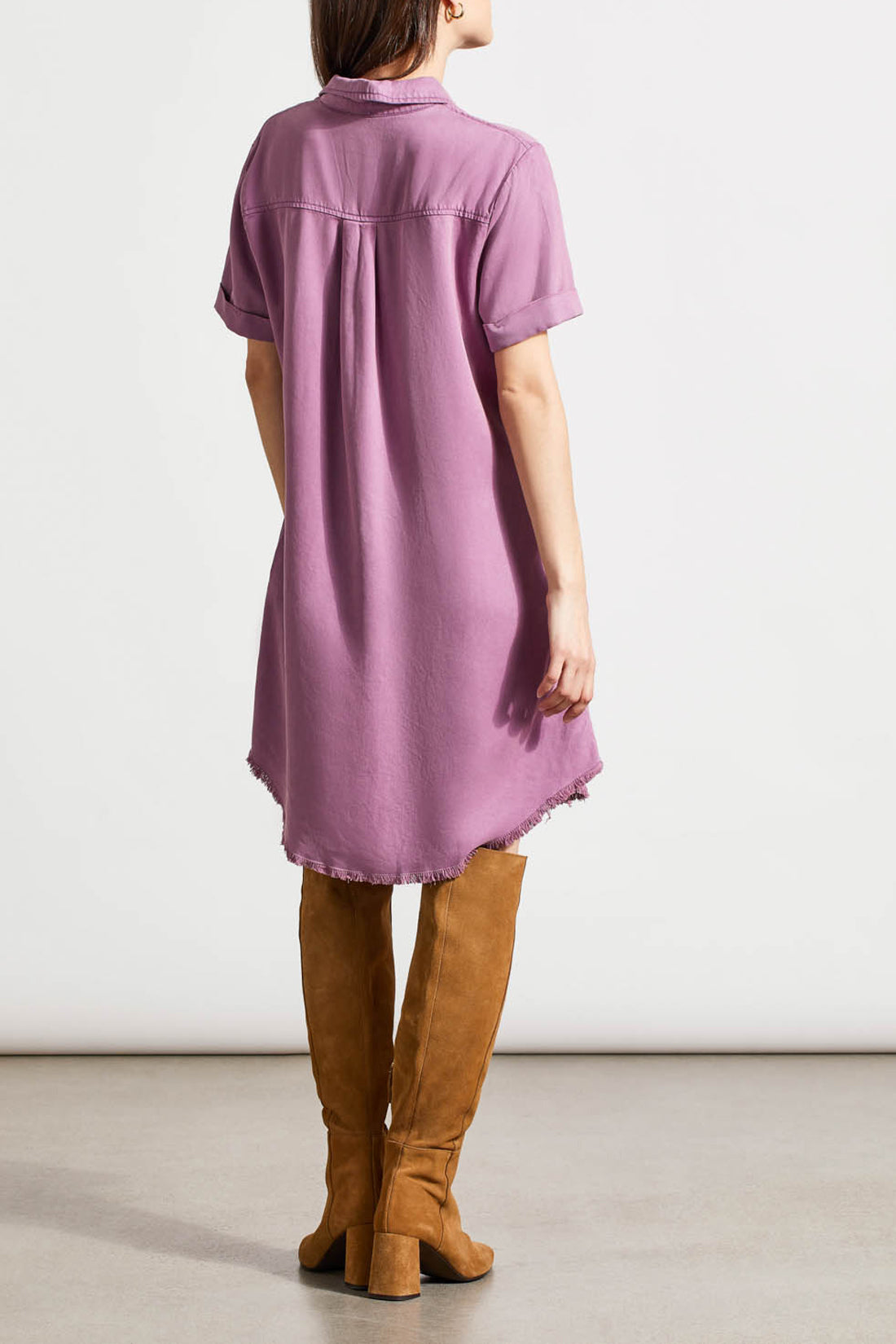 Tribal Delaney Shirt Dress - Grape Clothing - Dresses + Jumpsuits - Dresses - Short Dresses by Tribal | Grace the Boutique