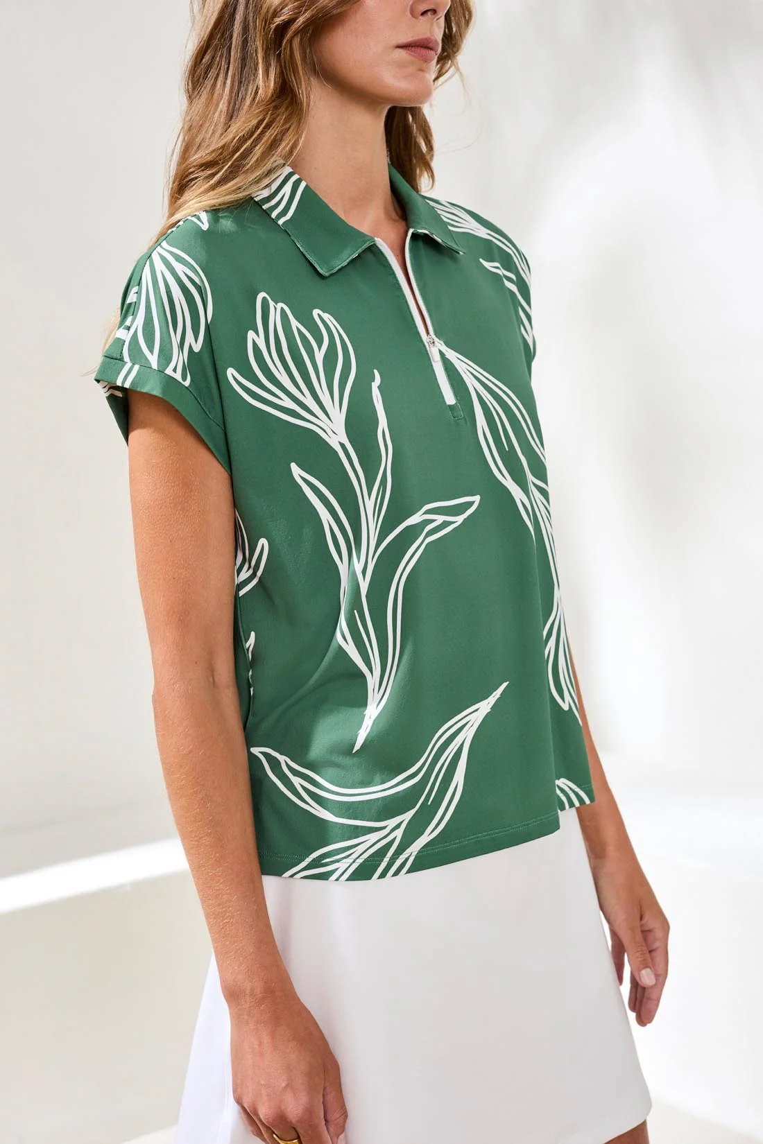 Tribal Active Dolman Top - Greenery