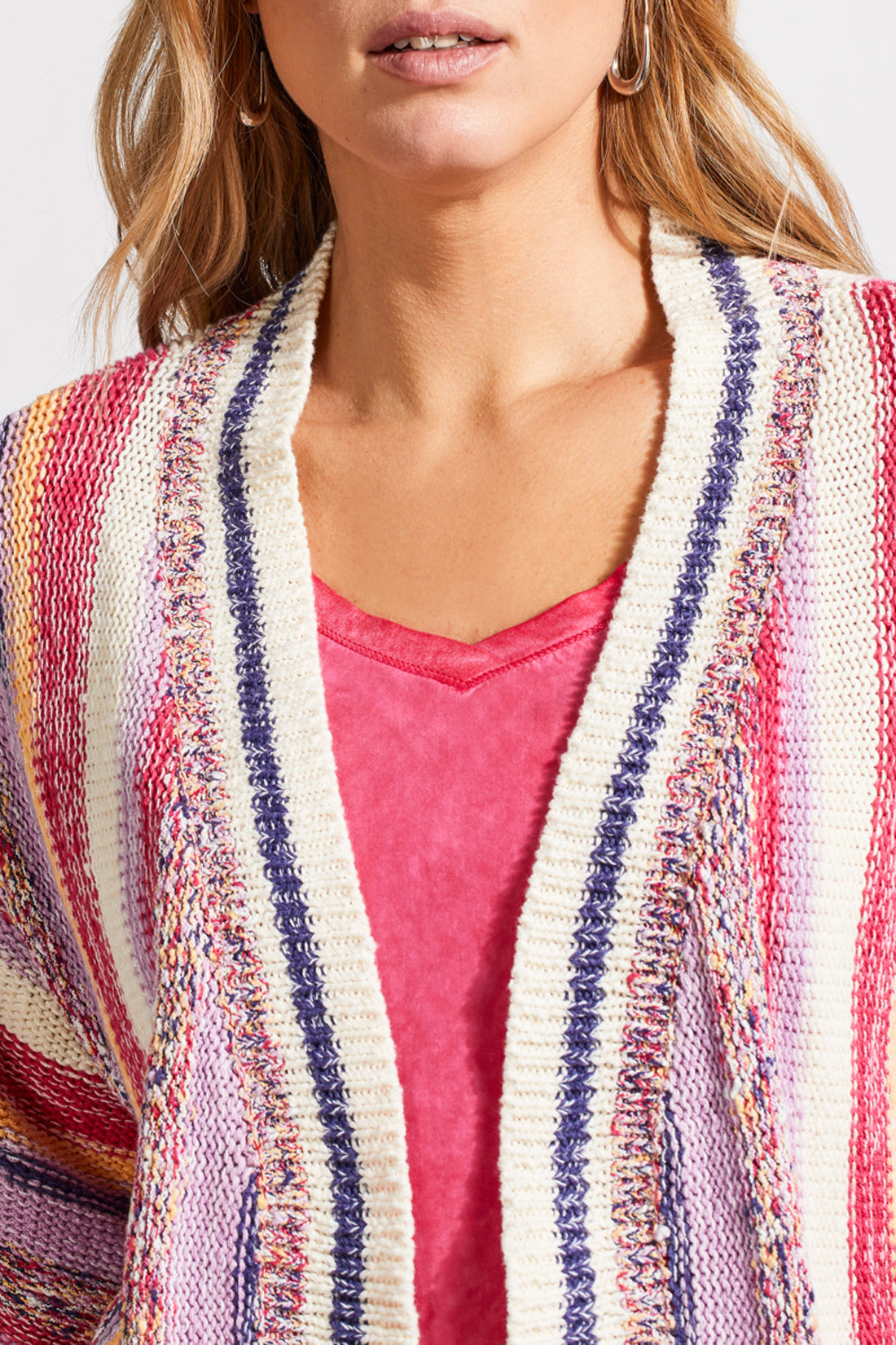 Tribal Emery Fringed Hem Cardi - Creamsicle Clothing - Tops - Sweaters - Cardigans by Tribal | Grace the Boutique