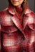 Tribal Emme Notch Collar Jacket - Port Wine Clothing - Outerwear - Jackets by Tribal | Grace the Boutique