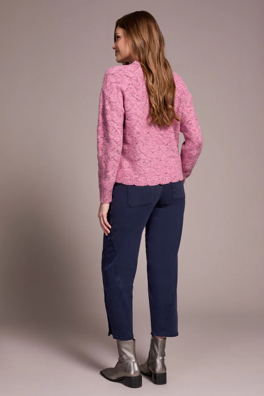 Tribal Evelyn Puff Sleeve Mock Neck - Vintage