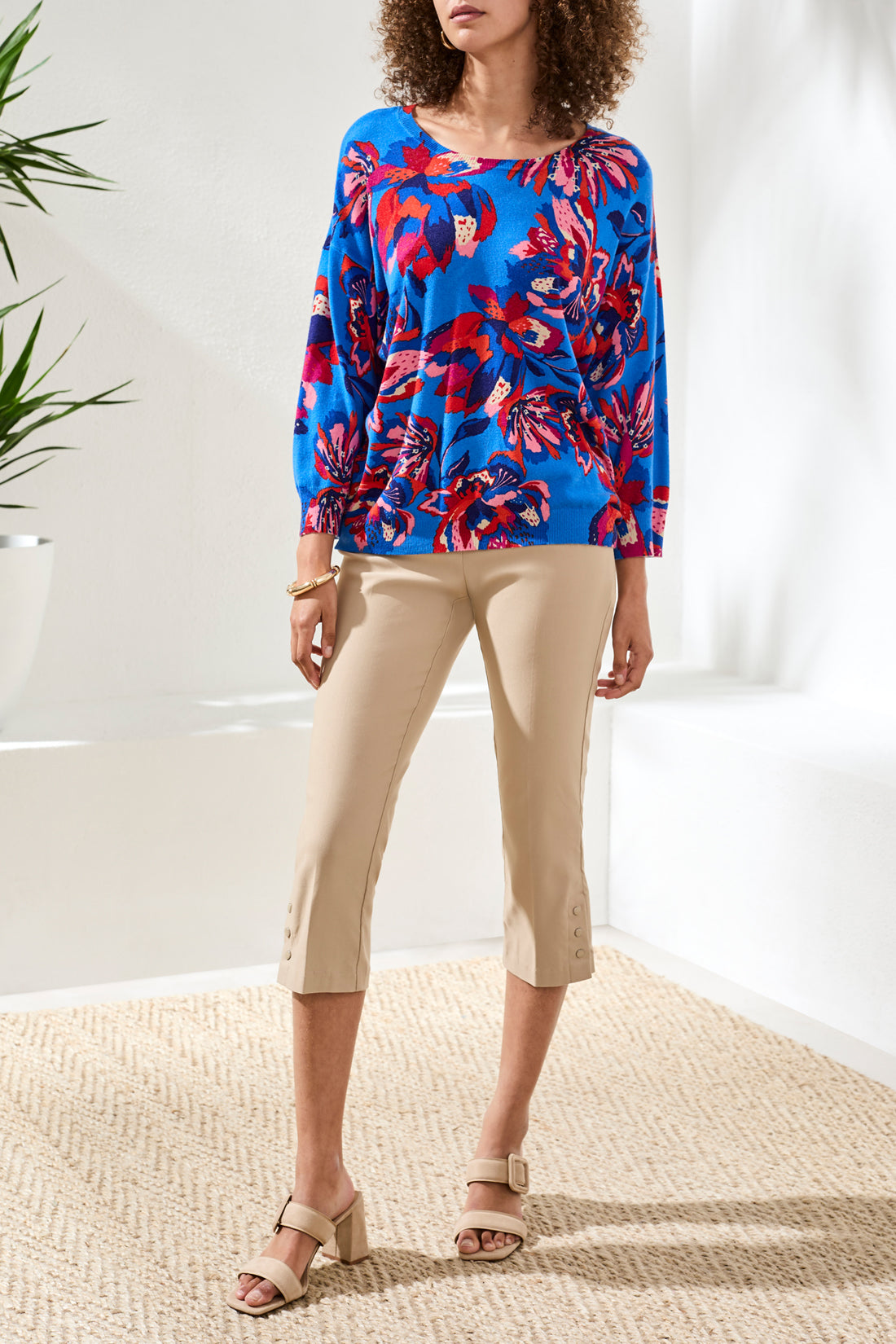 Tribal Everleigh Printed Sweater - Turkish Sea