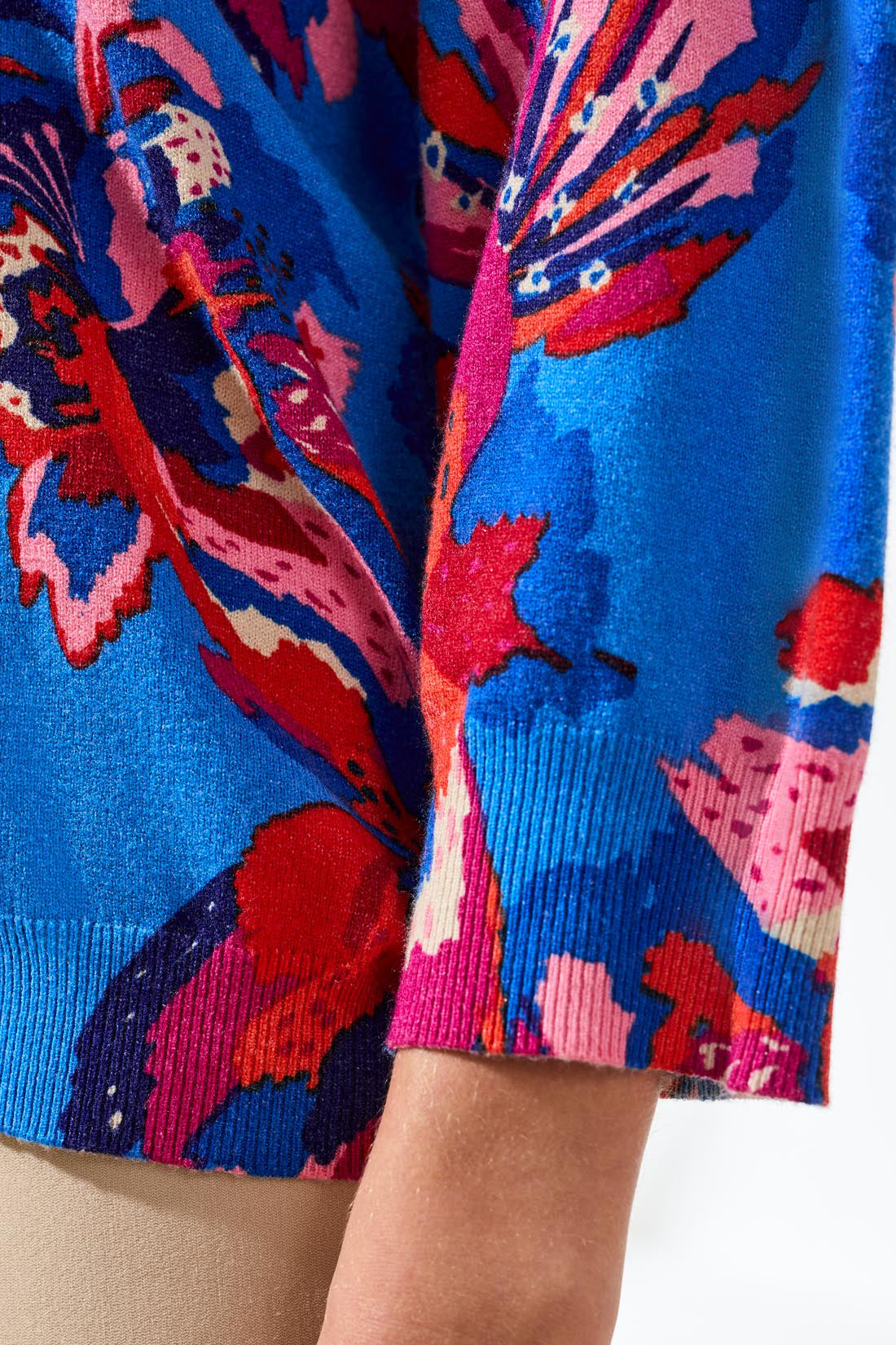 Tribal Everleigh Printed Sweater - Turkish Sea