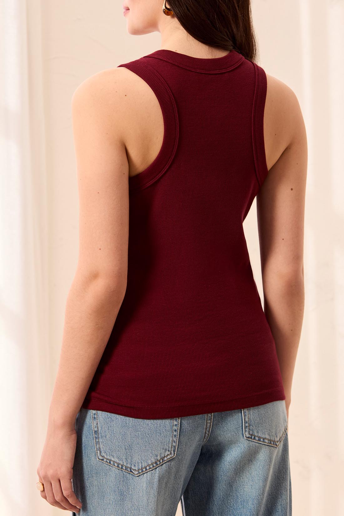 Tribal Fitted Tank - Cherry Lacquer