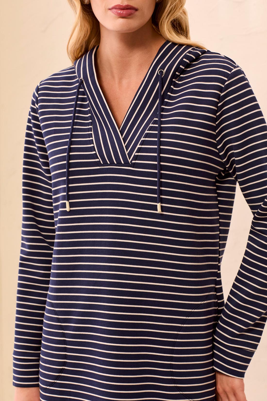 Tribal Hoodie Dress - Jet Blue