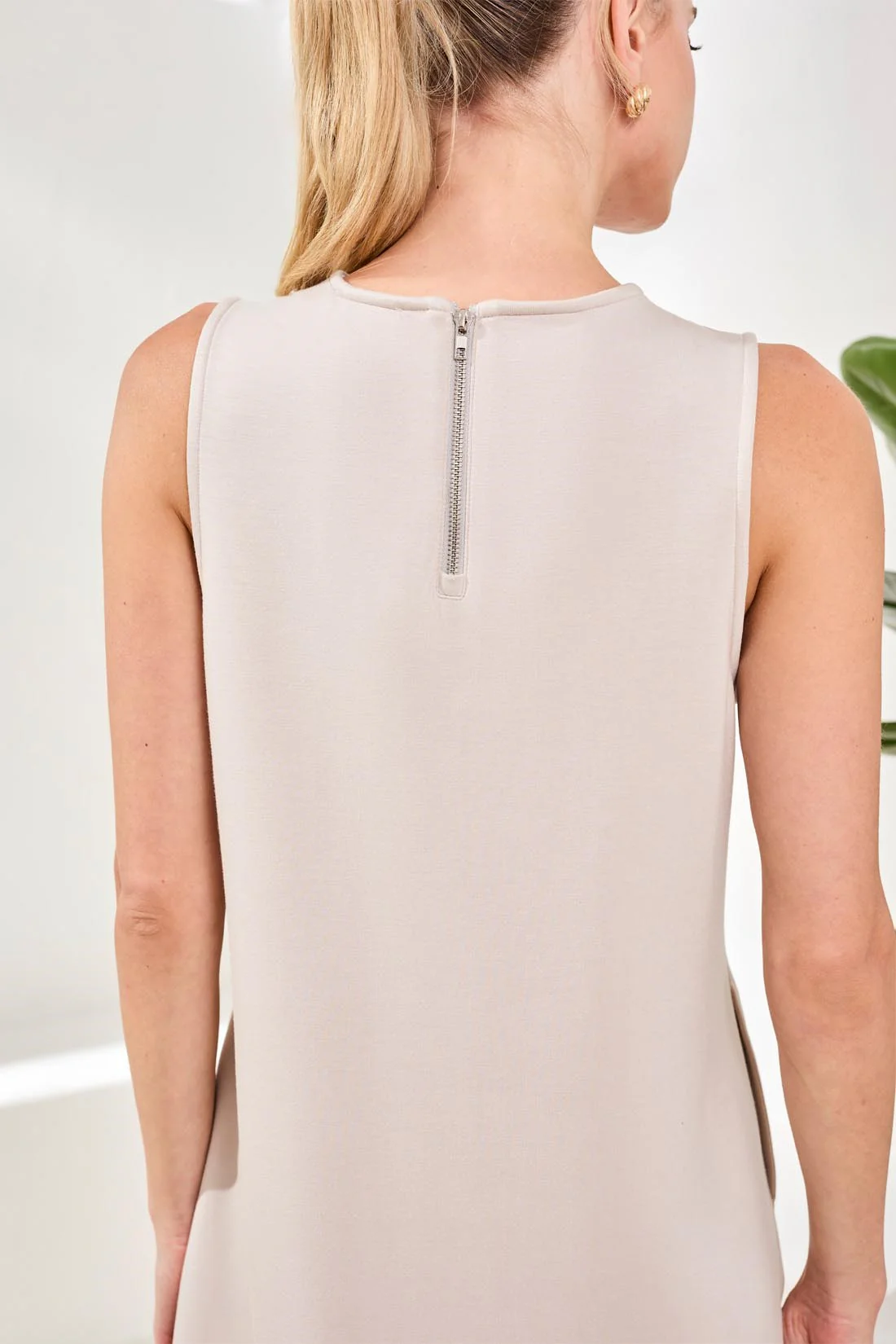 Tribal Jane Technolux Shift Dress - Sanddune