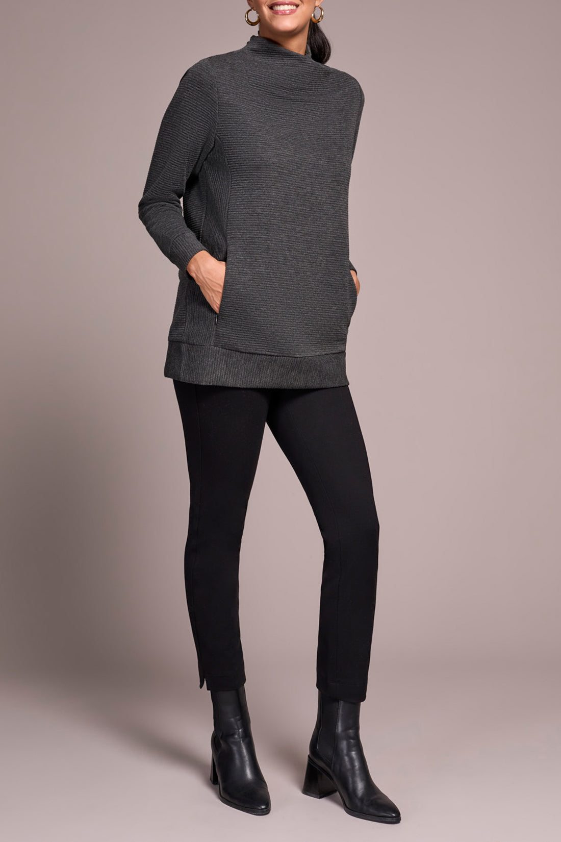 Tribal Jenna Tunic - Charcoal