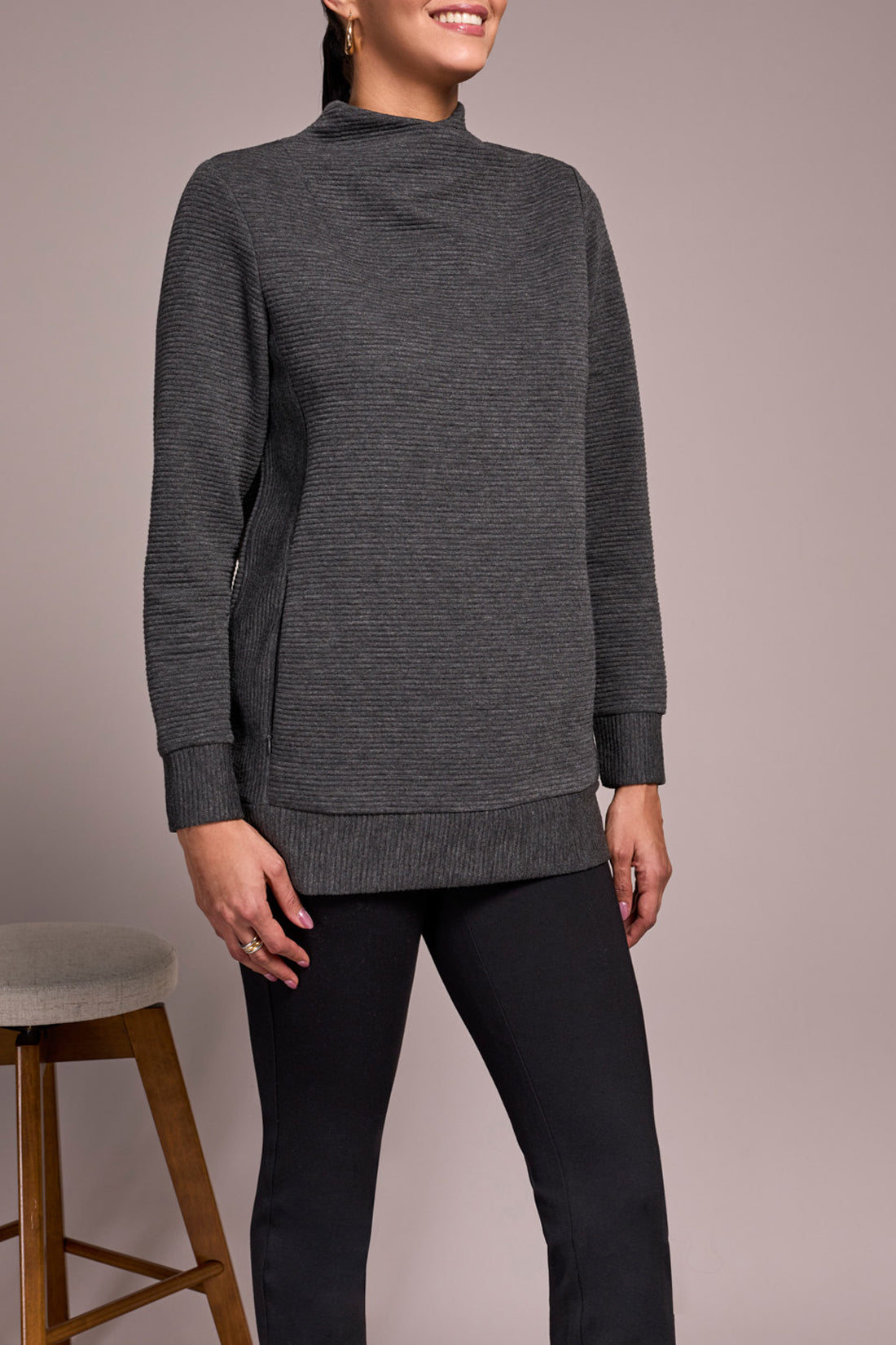 Tribal Jenna Tunic - Charcoal