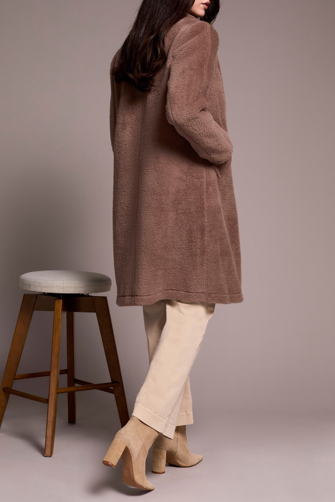 Tribal Kate Buttonfront Coat - Fossil