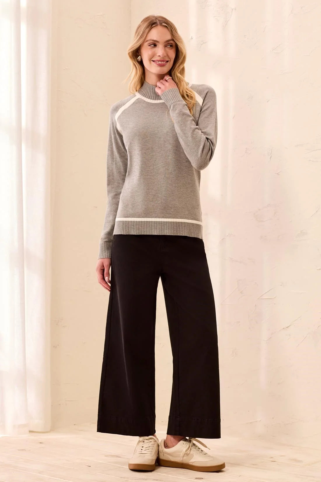 Tribal Kerri Sweater - Grey Mix