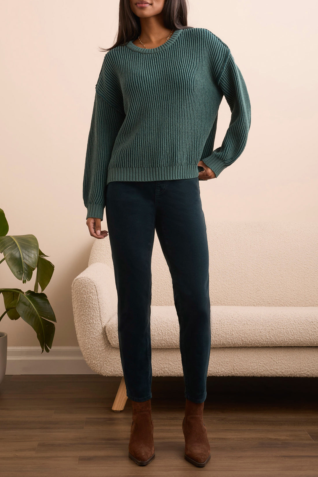 Tribal Kristin Side Slit Crew - Silverpine