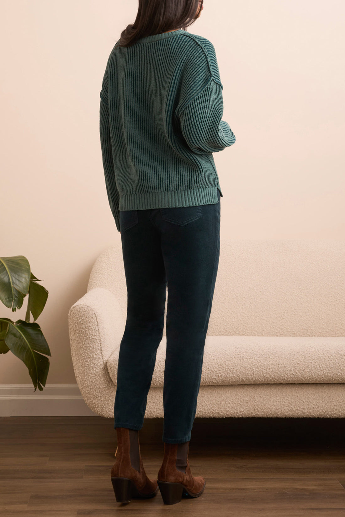 Tribal Kristin Side Slit Crew - Silverpine