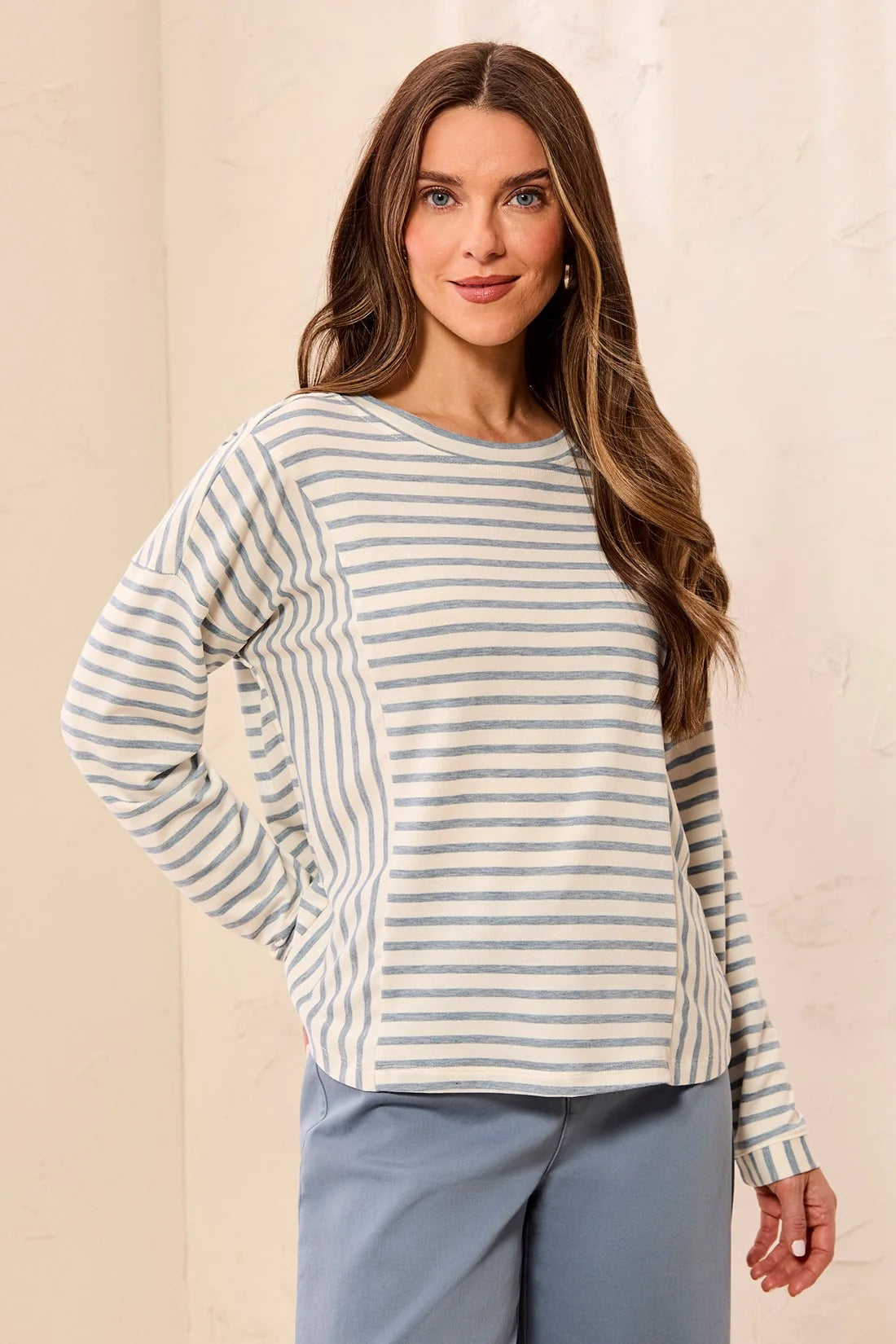 Tribal Kylie Long Sleeved Tee - Blue Fog