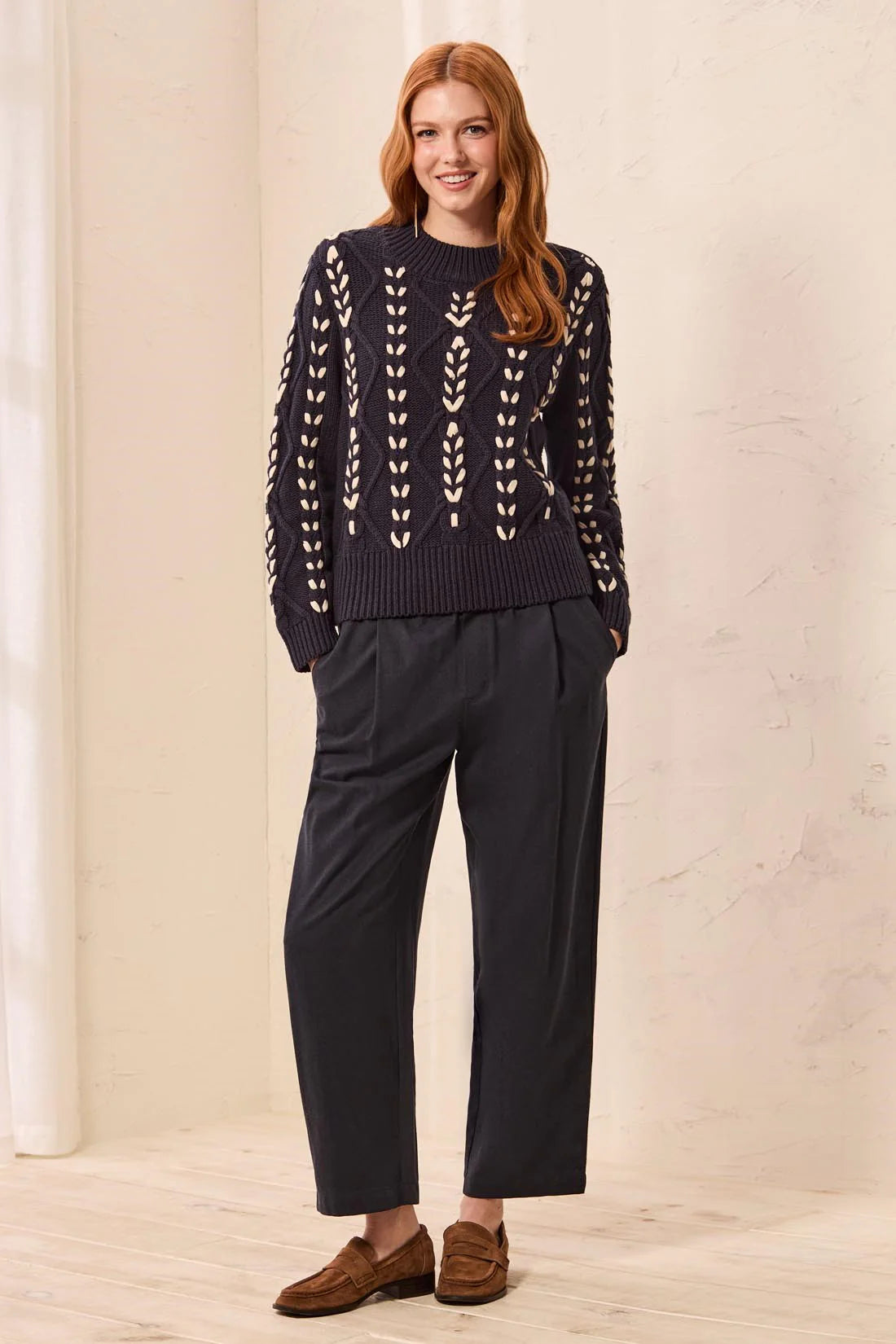 Tribal Laci Sweater - Sapphire
