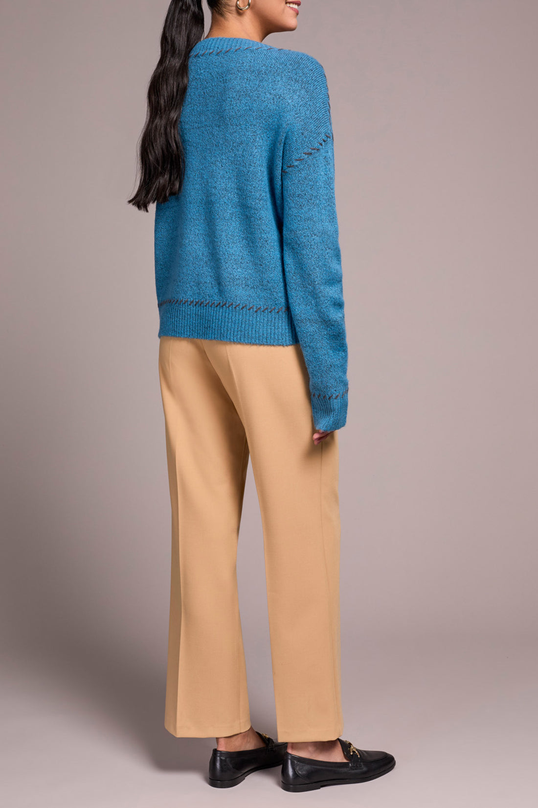 Tribal Lena Crew Neck Sweater - Celestial