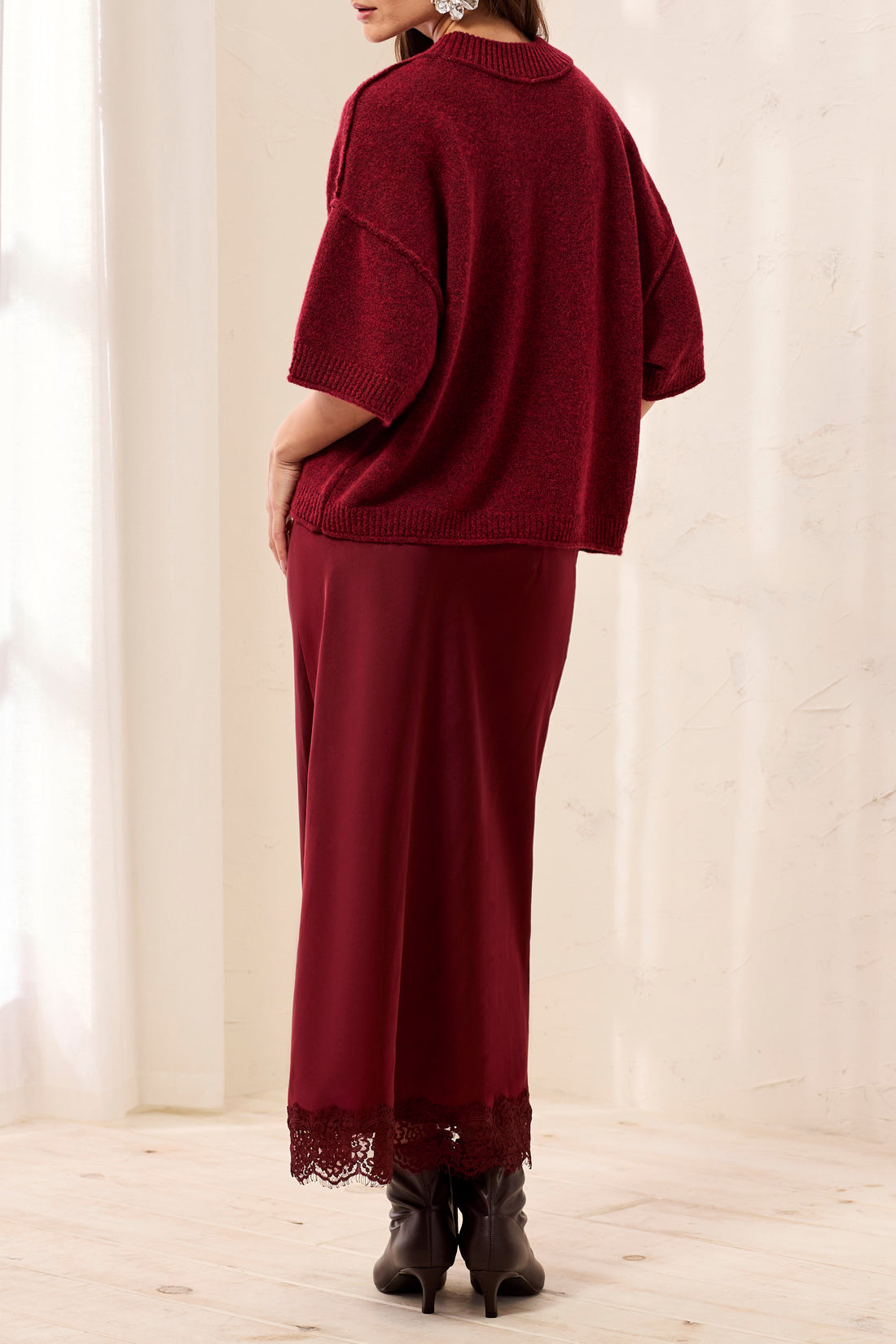 Tribal Lofty SS Sweater - Pinot