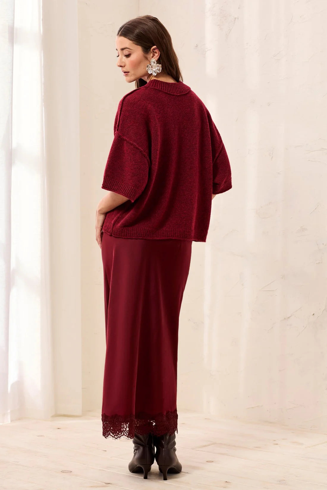 Tribal Lofty SS Sweater - Pinot