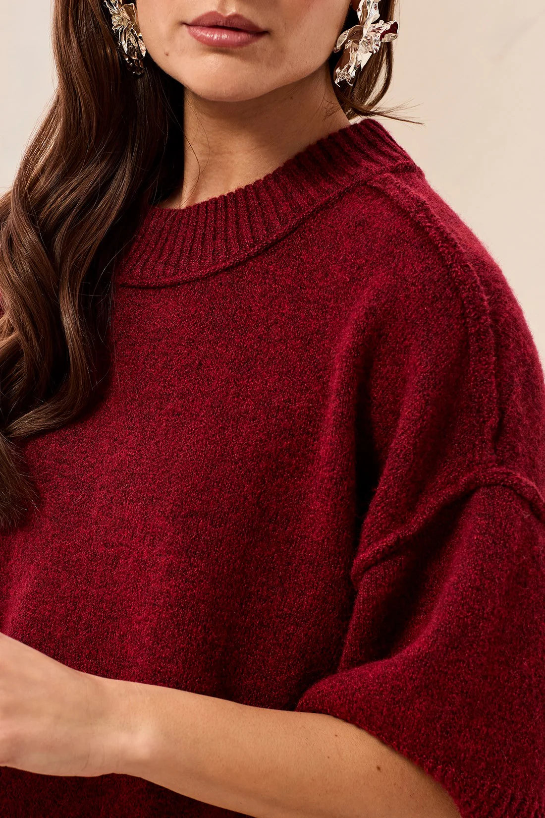 Tribal Lofty SS Sweater - Pinot