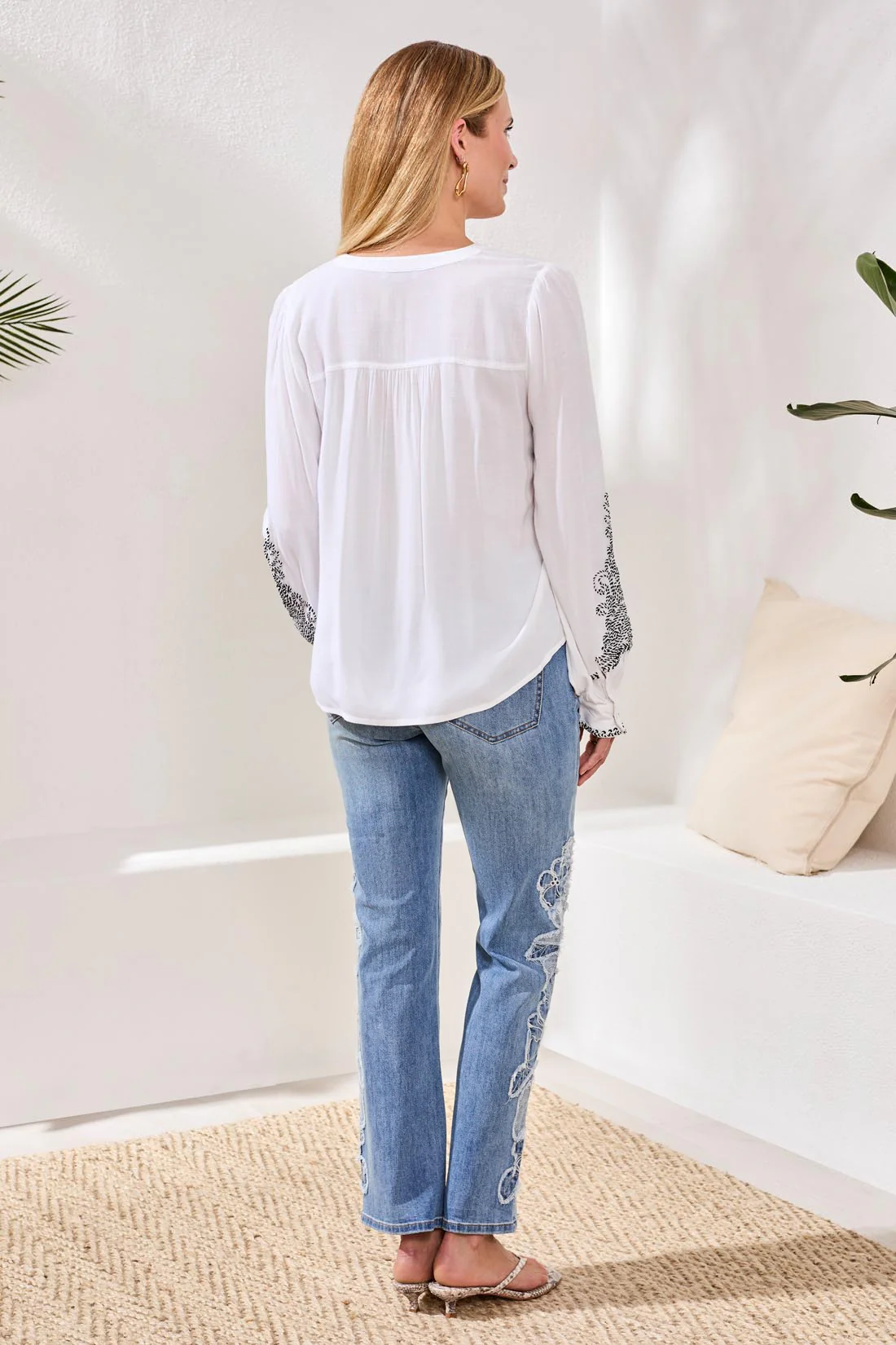 Tribal Lottie Blouse - White