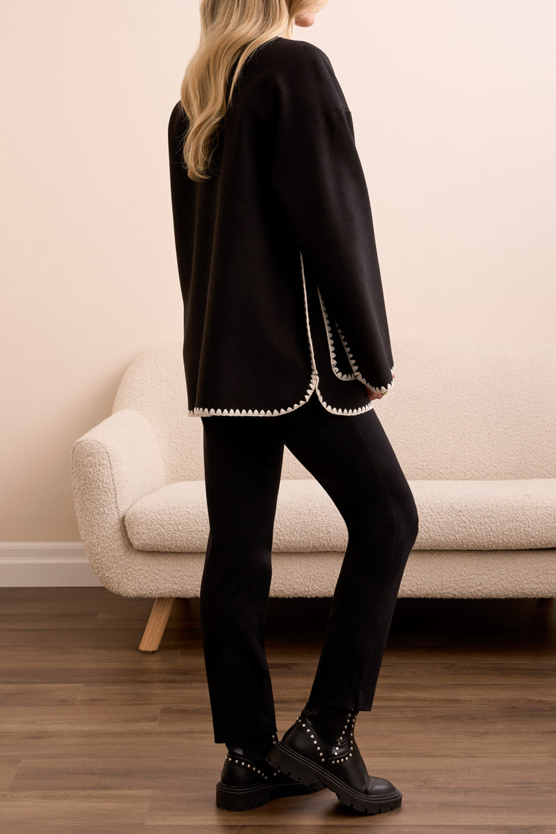 Tribal Lydia Coat -  Black