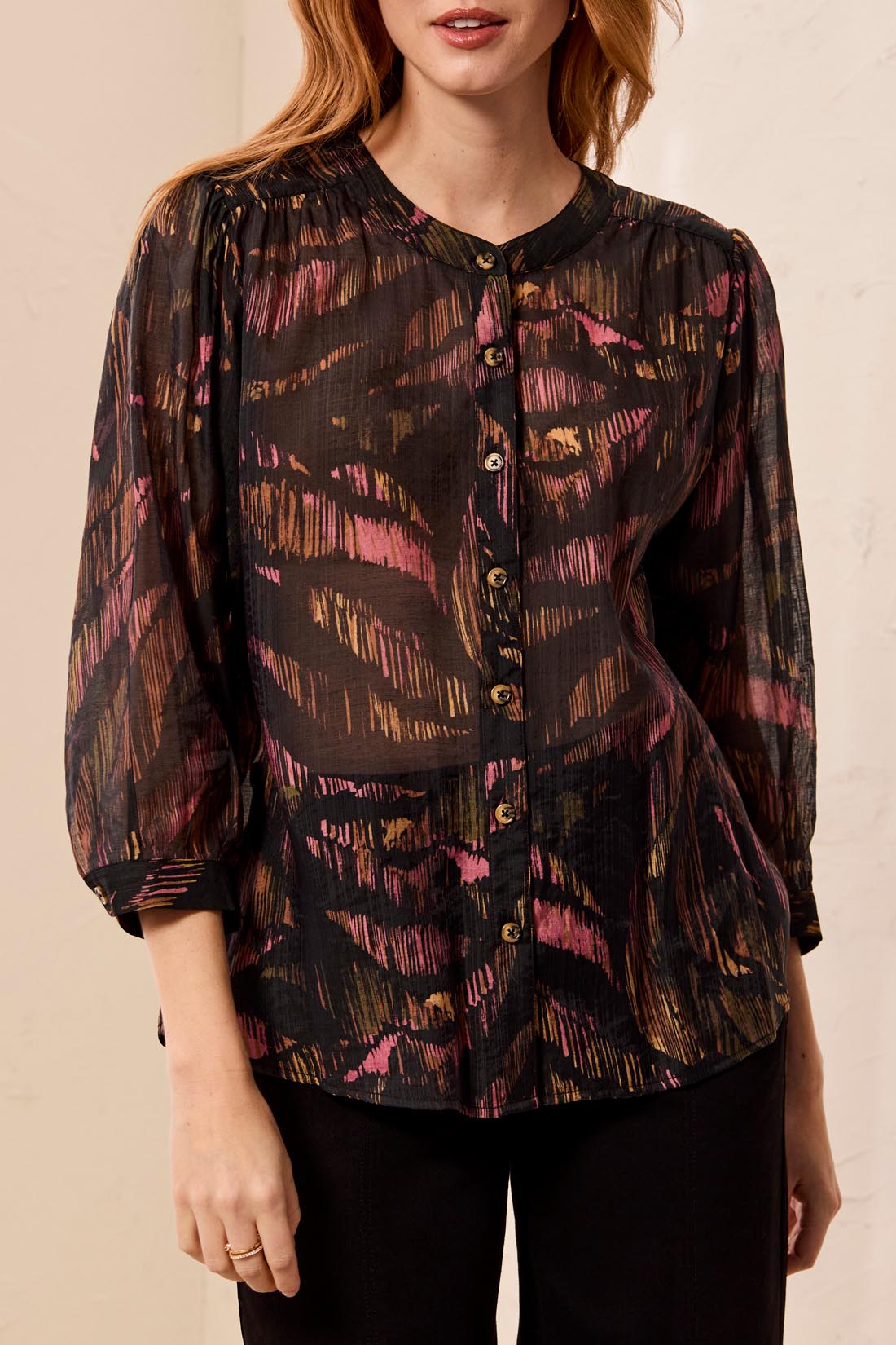 Tribal Mary Blouse - Black