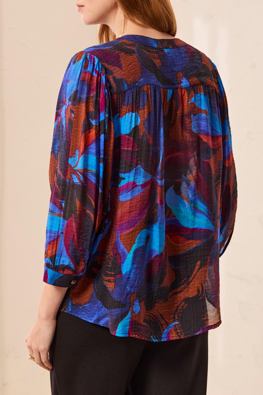 Tribal Mary Blouse - Sharp Blue