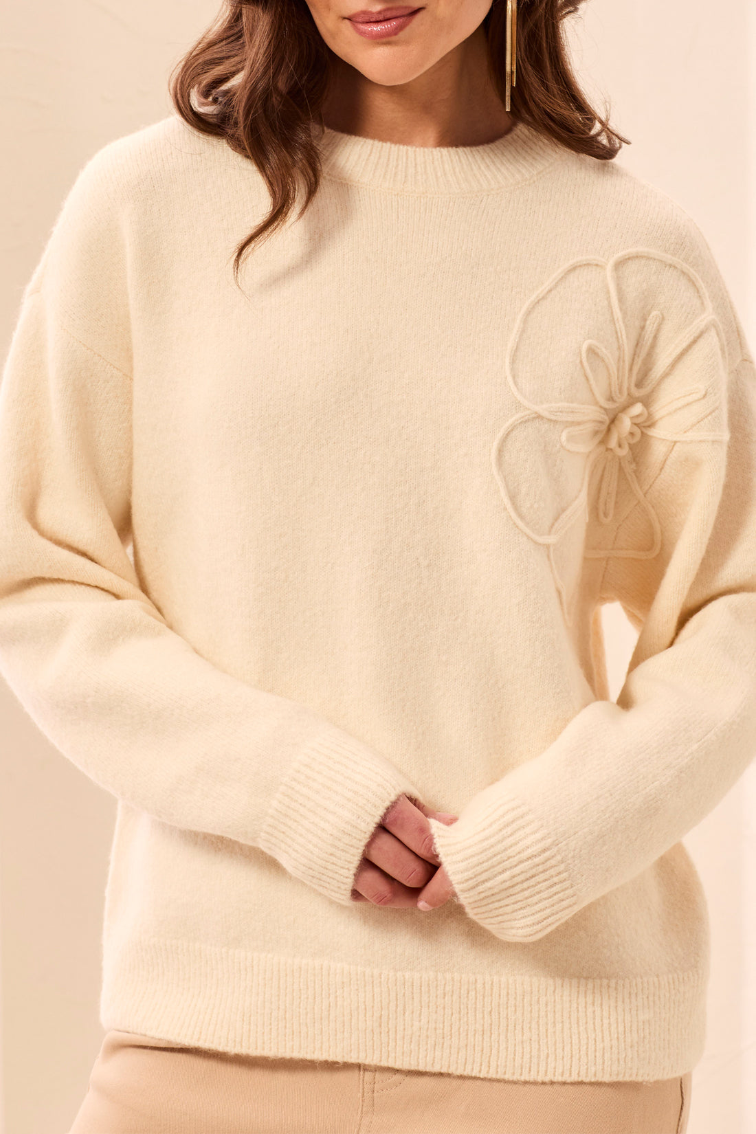 Tribal Maya Sweater - Moonstone