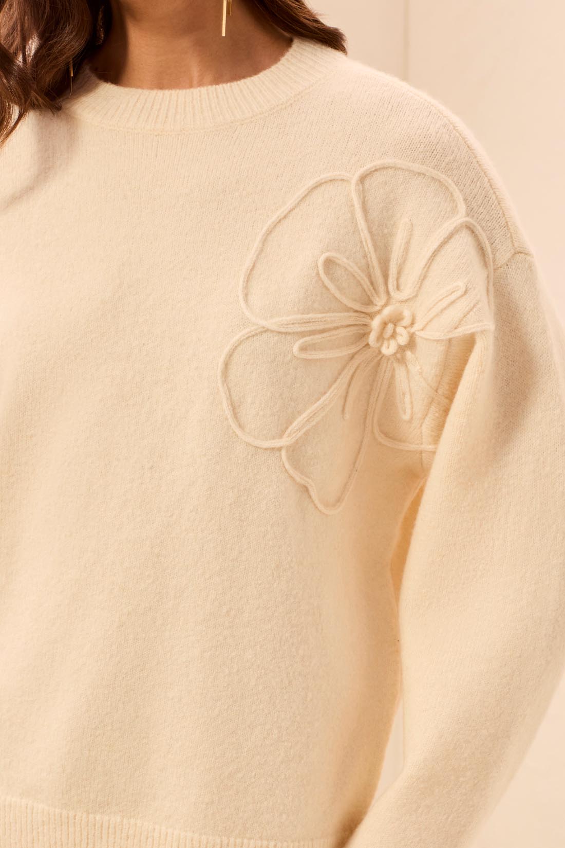 Tribal Maya Sweater - Moonstone