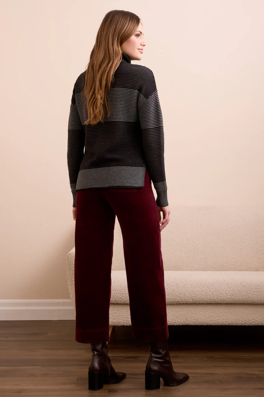 Tribal Millie High-Low Sweater - Black