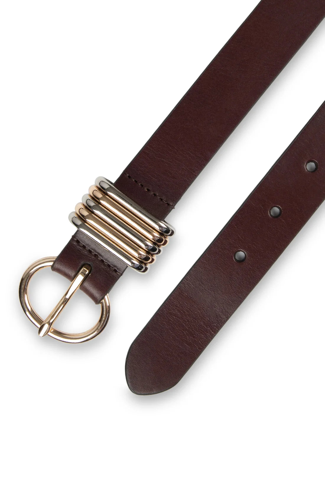 Tribal Mixed Loop Belt - Brown