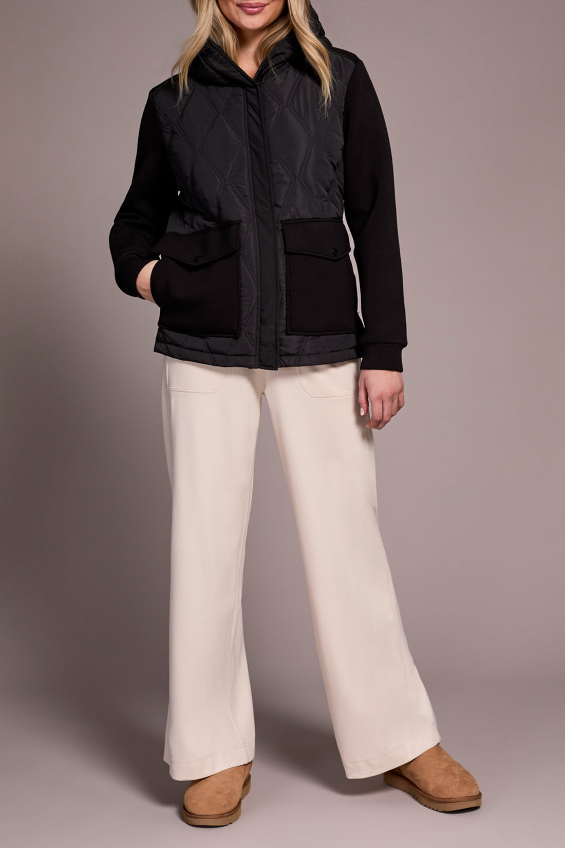 Tribal Olivia Quilted Jacket - Black