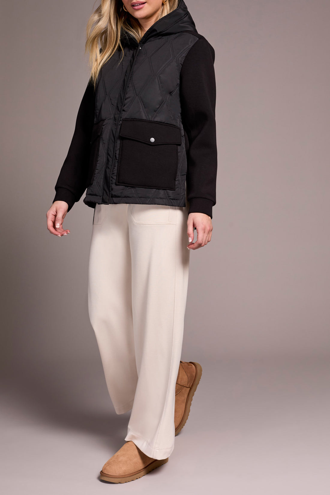 Tribal Olivia Quilted Jacket - Black