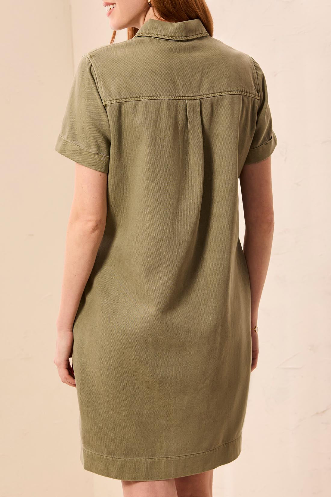 Tribal Popover Dress - Olive Stone