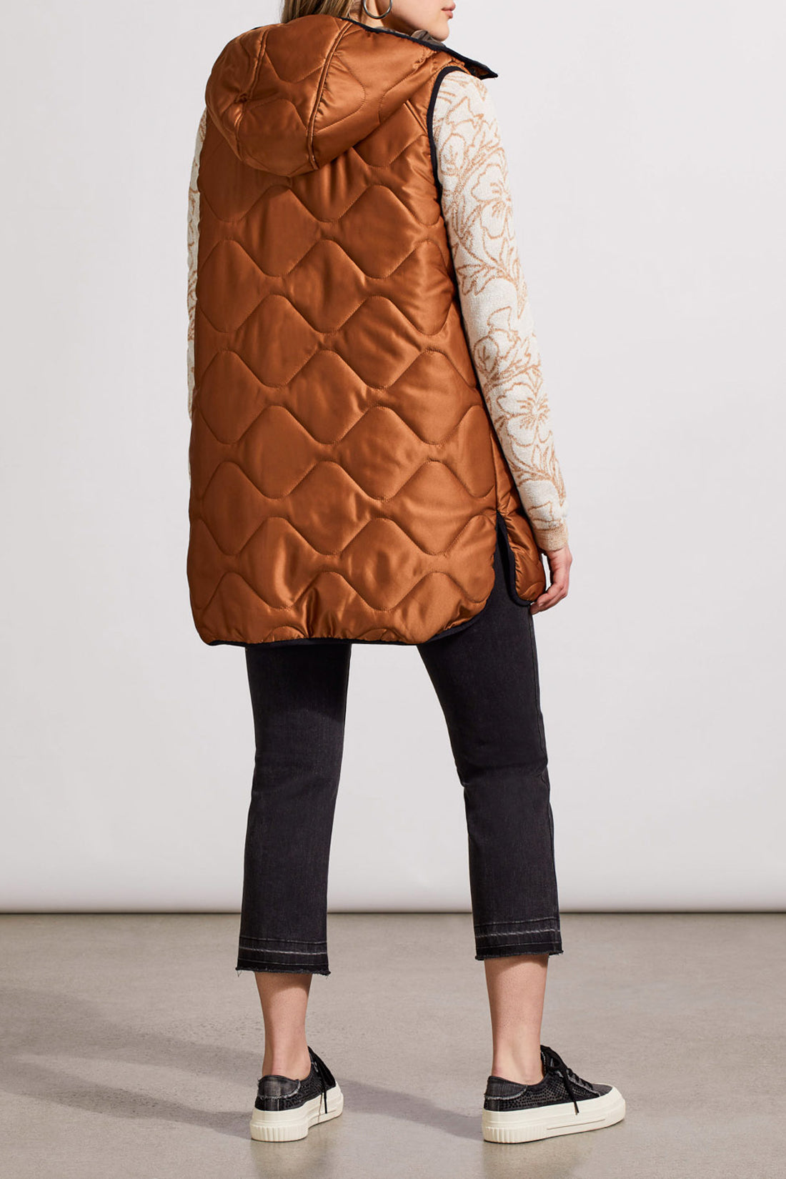 Tribal Reversible Puffer Vest - Walnut Clothing - Outerwear - Coats by Tribal | Grace the Boutique