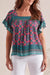 Tribal Ruffle Sleeve Blouse - Atlantic Clothing - Tops - Shirts - Blouses - Blouses Opening Price by Tribal | Grace the Boutique