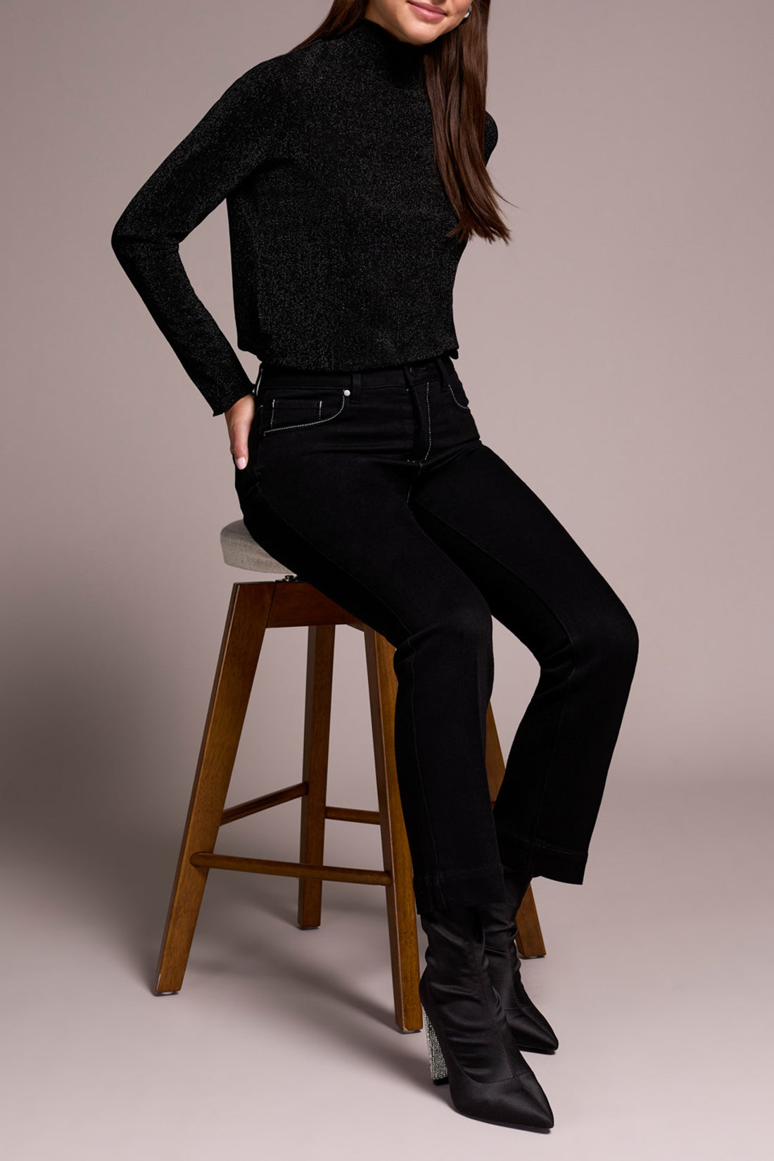 Tribal Sophia Curvy Contrast Stitch - Tuxedo