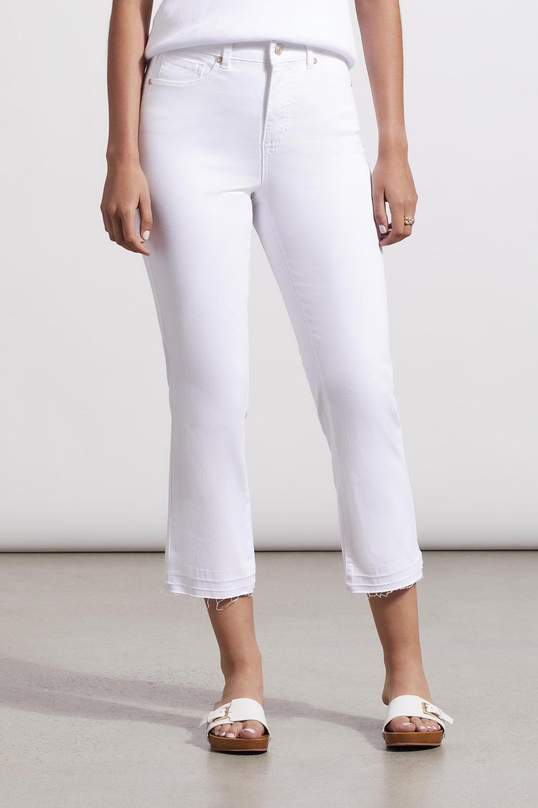 Tribal Sophia Microflare - White Clothing - Bottoms - Denim - Opening by Tribal | Grace the Boutique