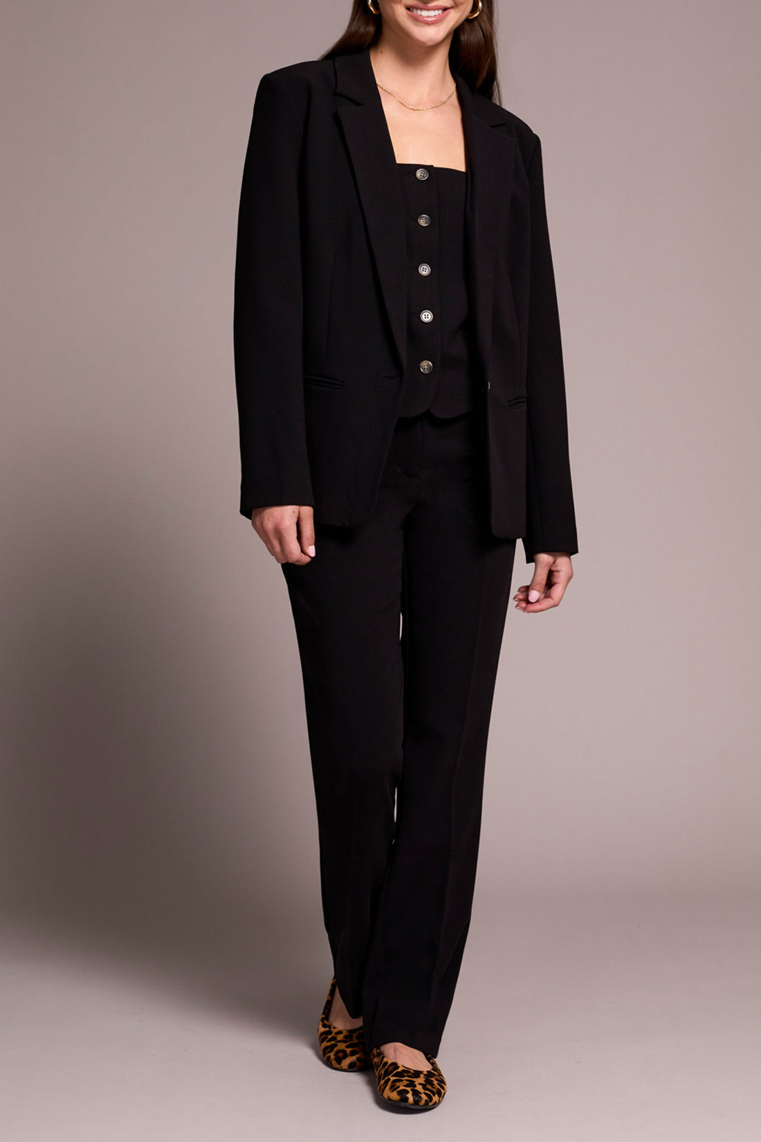 Tribal Stella Blazer - Black