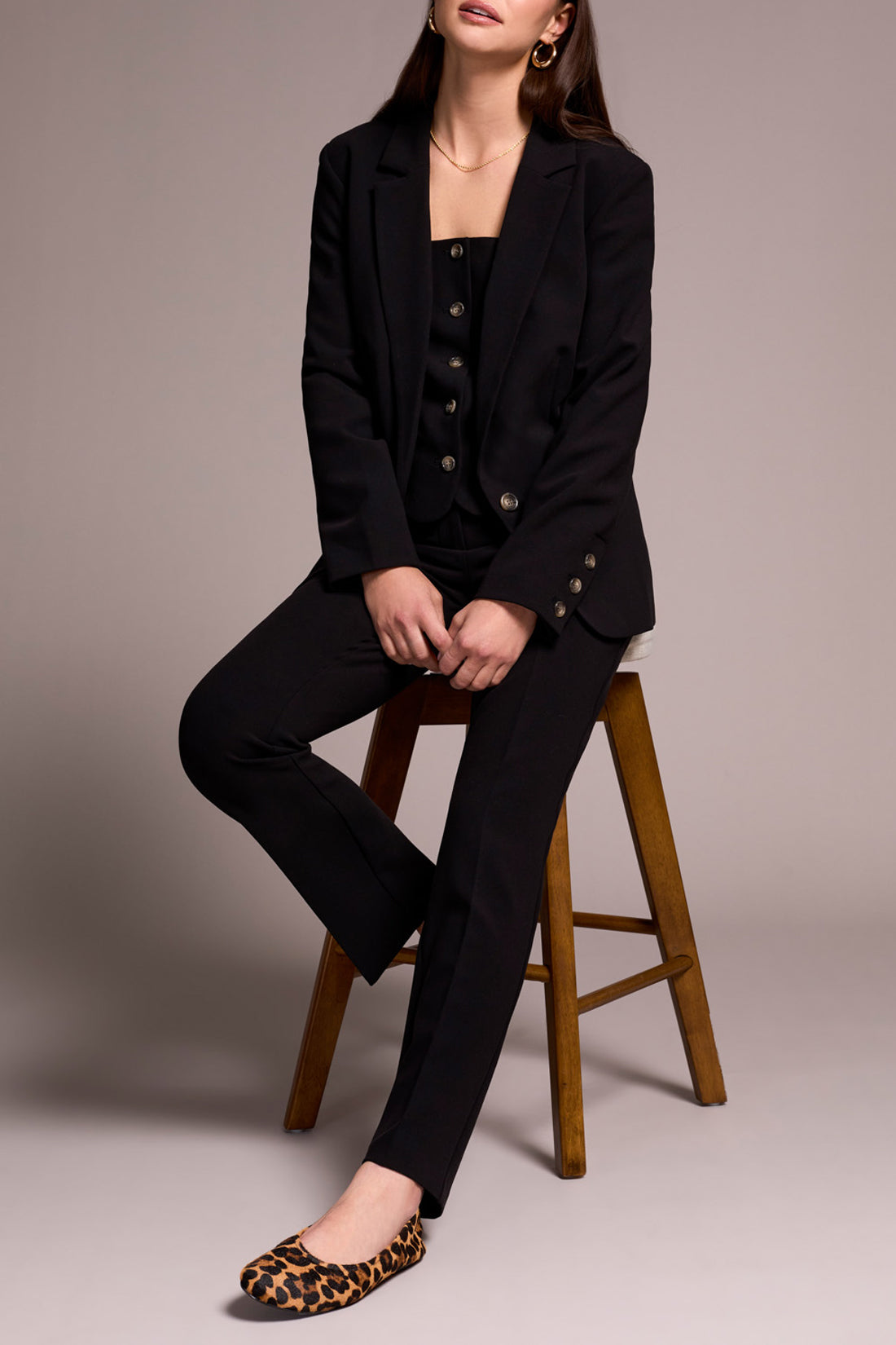 Tribal Stella Blazer - Black