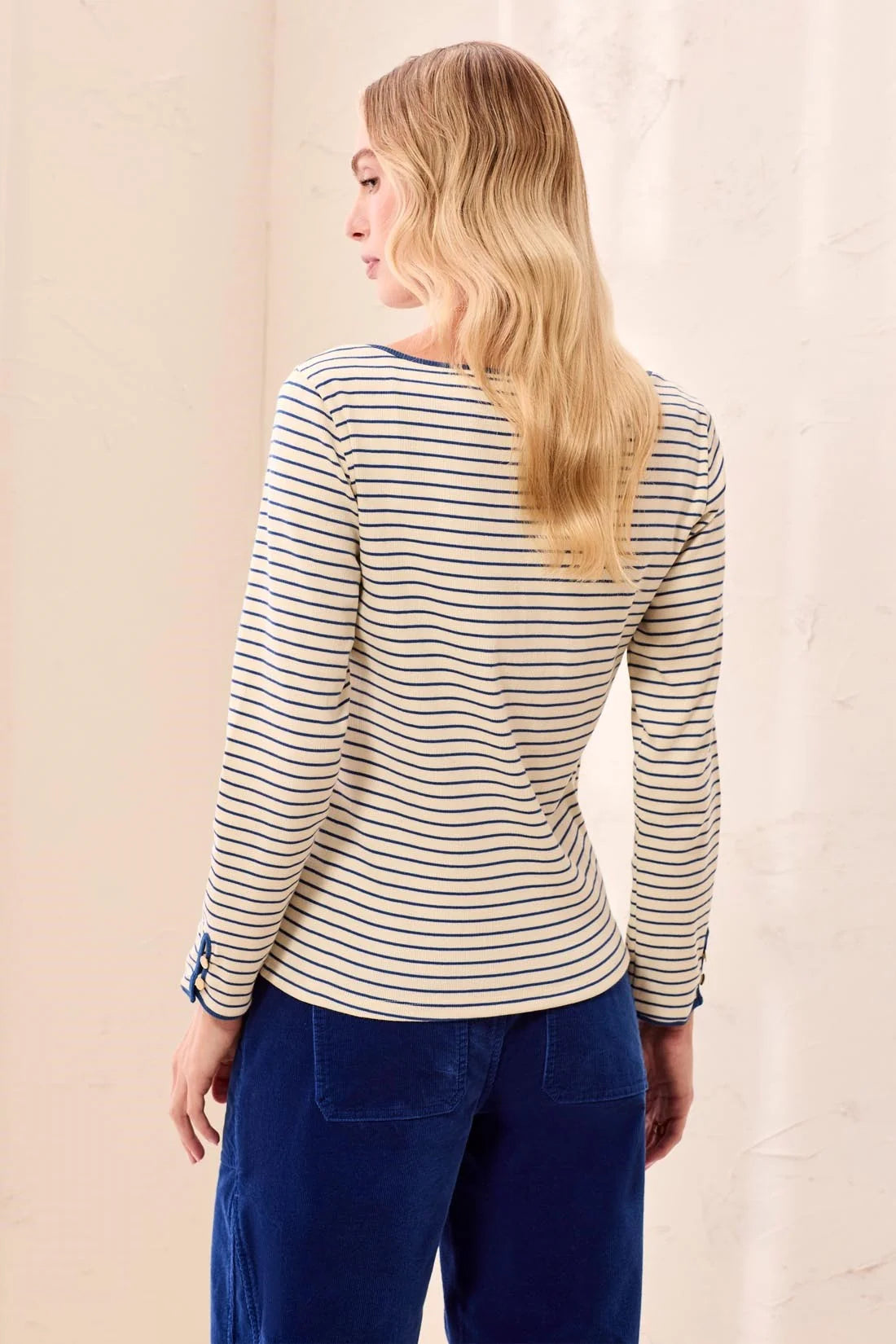 Tribal Stripe Rib Tee - Stellar