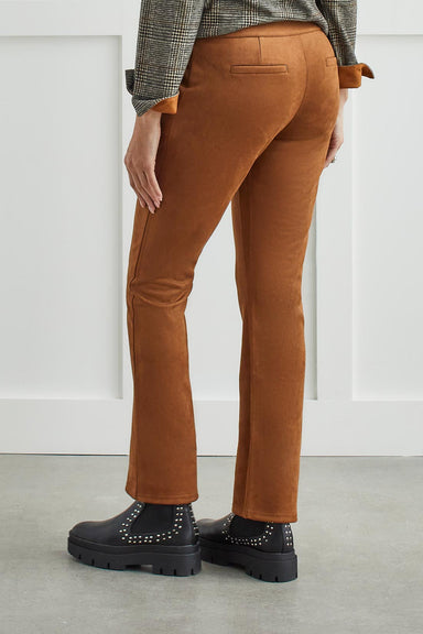 Tribal Suede Pant - Cognac Clothing - Bottoms - Pants - Casual by Tribal | Grace the Boutique