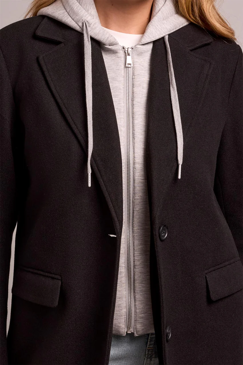 Tribal Tate Trench Coat - Black