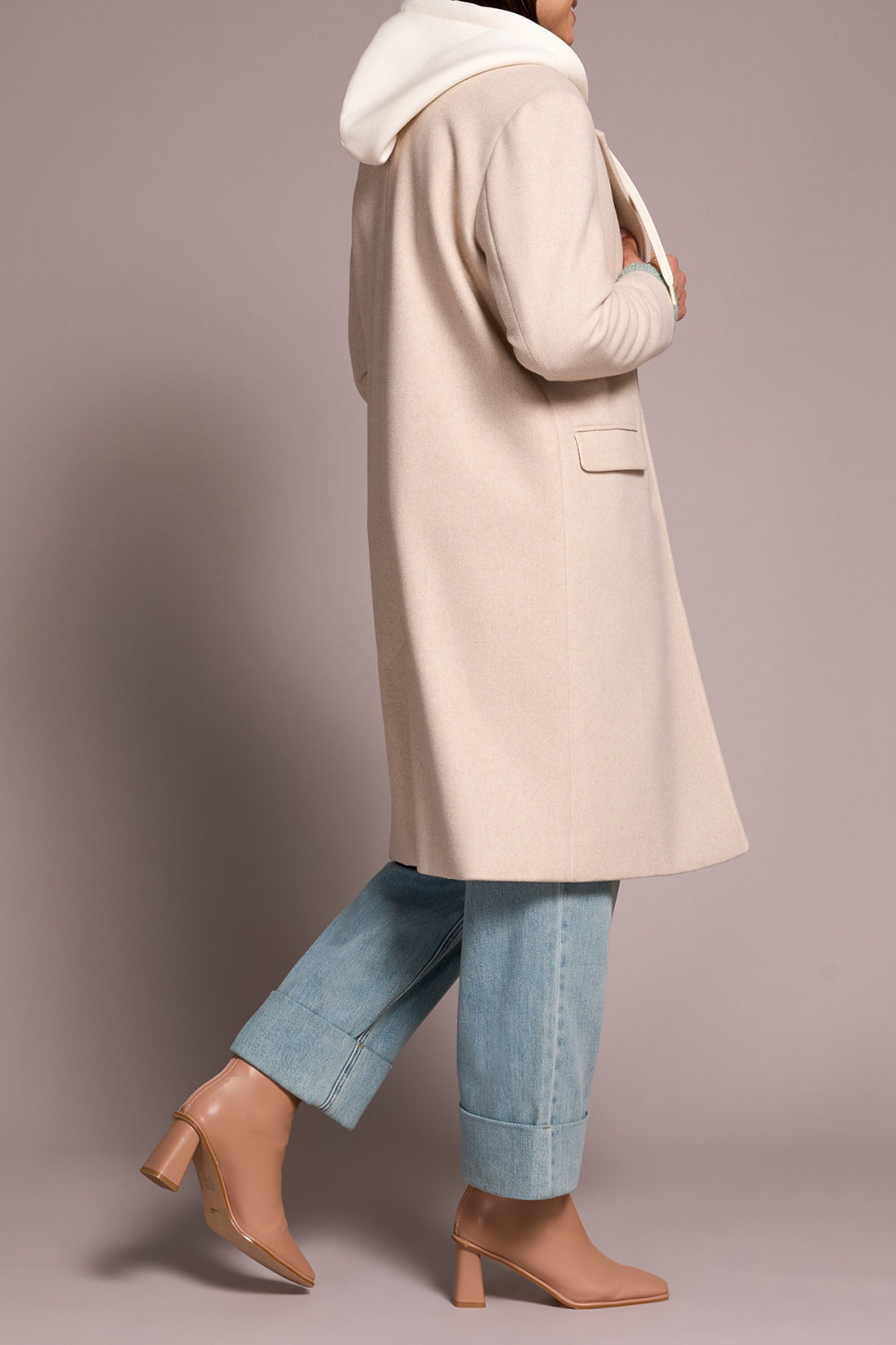 Tribal Tate Trench Coat - Oatmeal